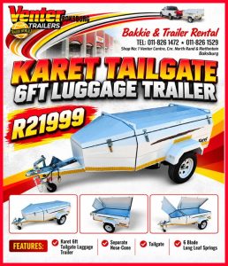 KARET TAILGATE 6FT LUGGAGE TRAILER Karet Trailer